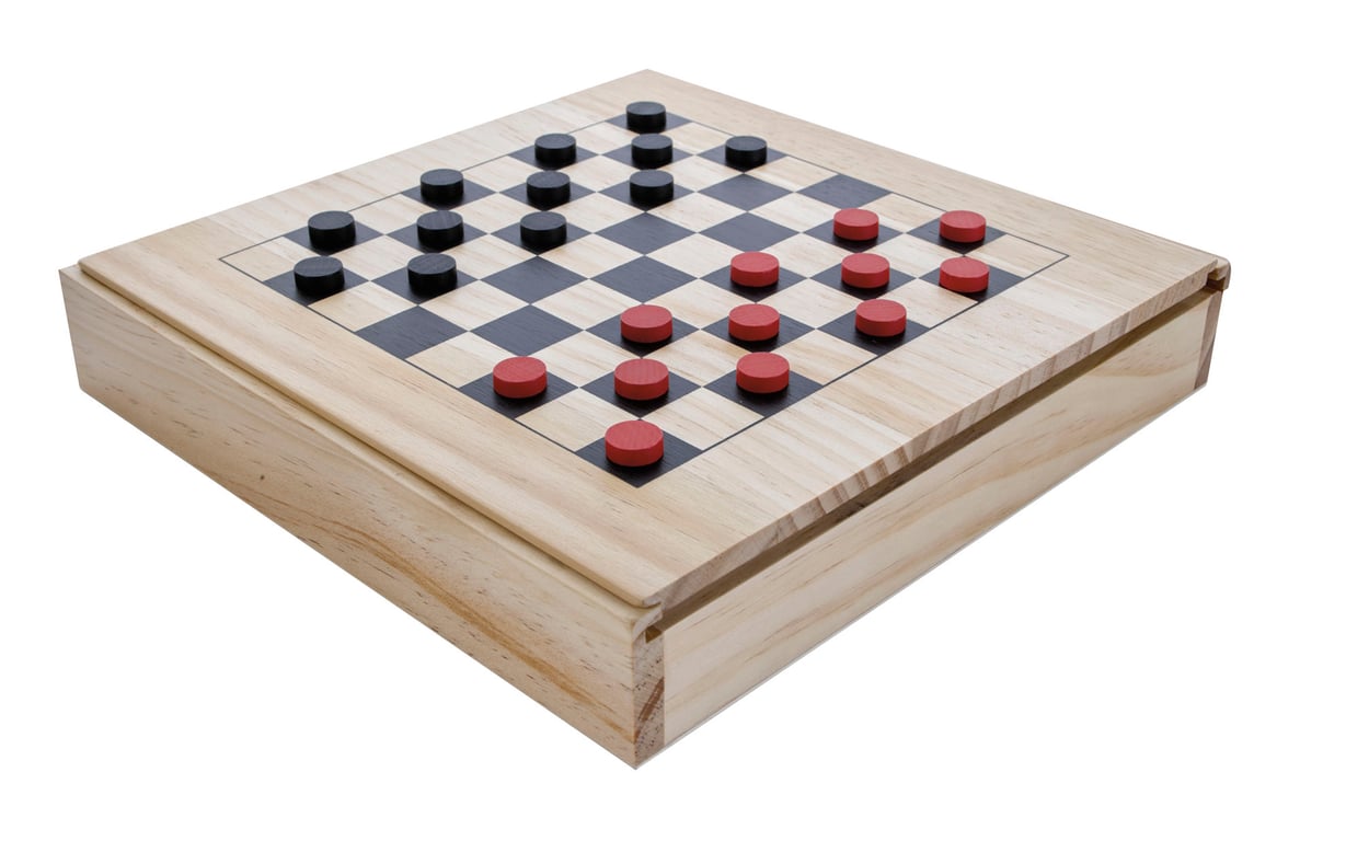 Office Fun Wooden Game Set with Chess, Checkers, Dice and Cards — view 14
