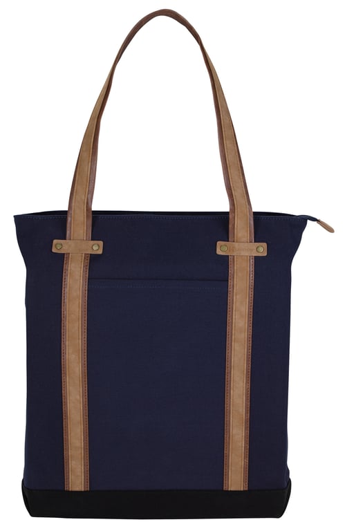 KAPSTON® San Marco Cotton Canvas Tote with PU and Suede Handles — view 37