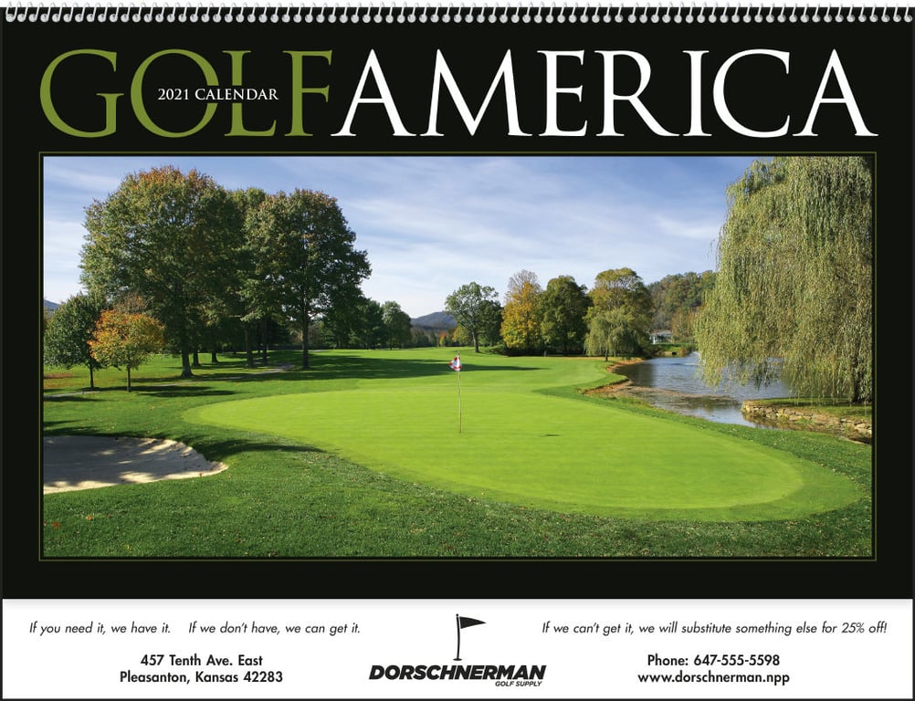 Triumph® Calendars Golf America Wall Calendar, 16 x 22 in. — view 7