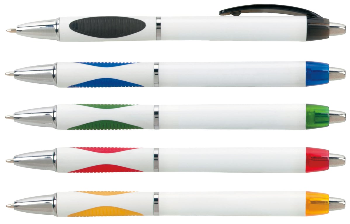 Spot Pen with Rubber Grip and Chrome Accents — view 9