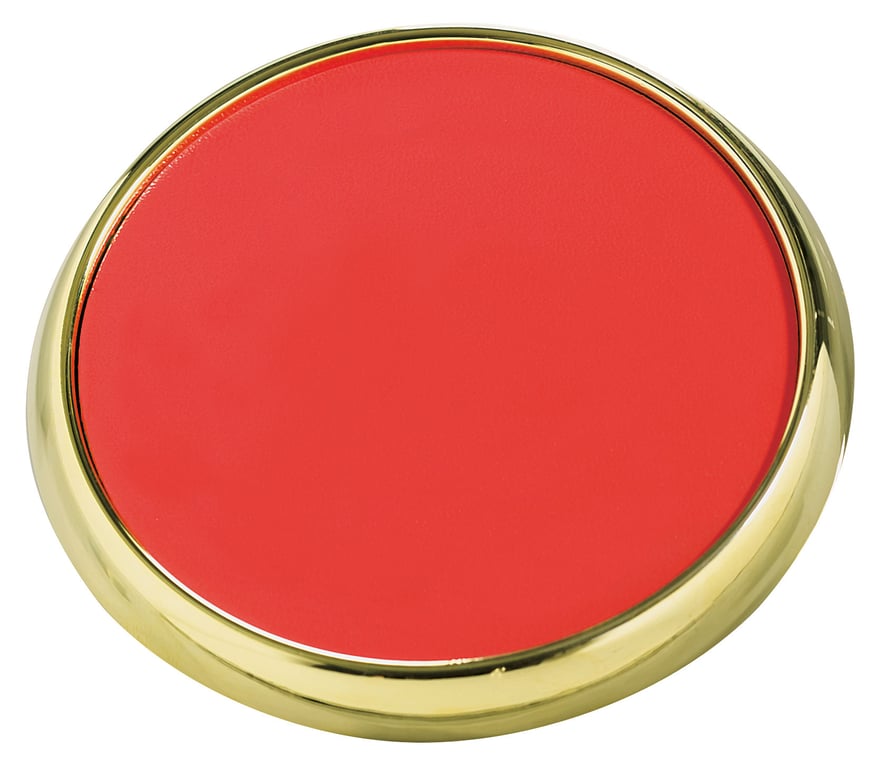JAFFA® Leather Coaster with Metal Base — view 22