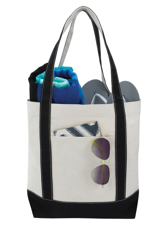 Good Value™ Marina Cotton Canvas Tote with Snap Closure — view 10