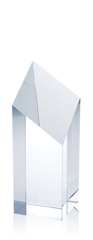 JAFFA® Spectra Pillar Crystal Award, 7-1/2" — view 5