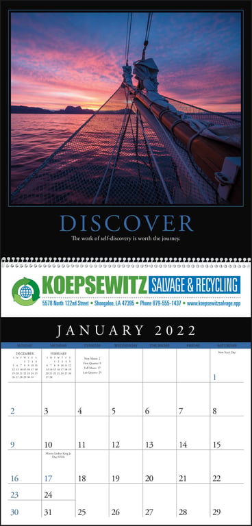 Triumph® Calendars Motivations Wall Calendar, 12 x 25 in. — view 9