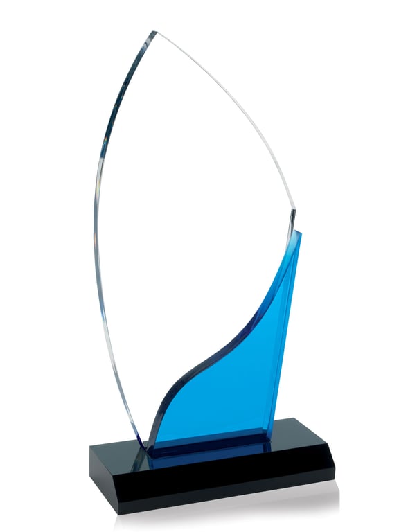 JAFFA® Blue Accent Acrylic Award — view 4