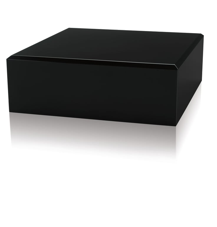 JAFFA® Square Black Glass Base — view 4