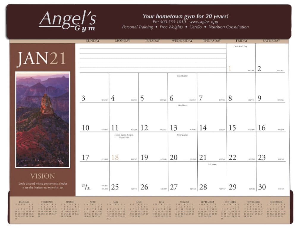 Triumph® Calendars Motivations Desk Pad — view 14