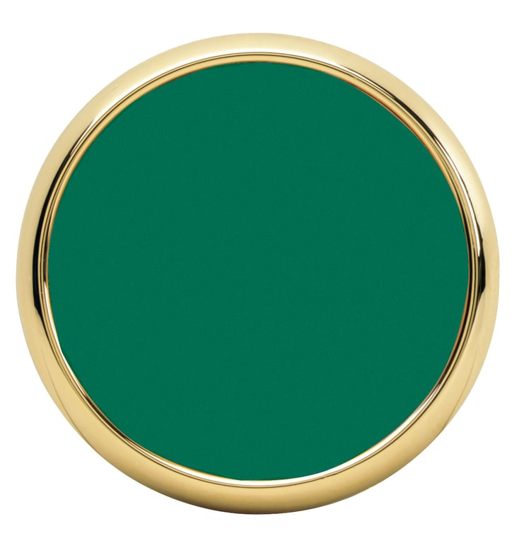 JAFFA® Leather Coaster with Metal Base — view 19