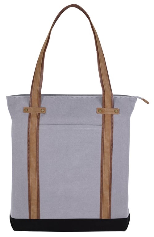 KAPSTON® San Marco Cotton Canvas Tote with PU and Suede Handles — view 32