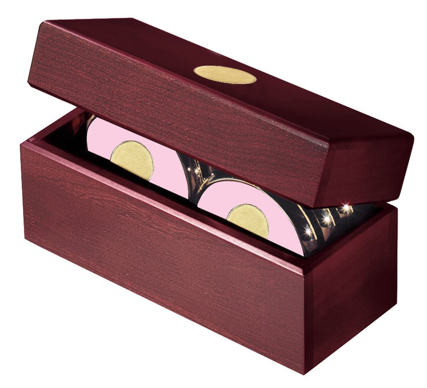 JAFFA® Six Coasters with Solid Cherry Chest — view 24