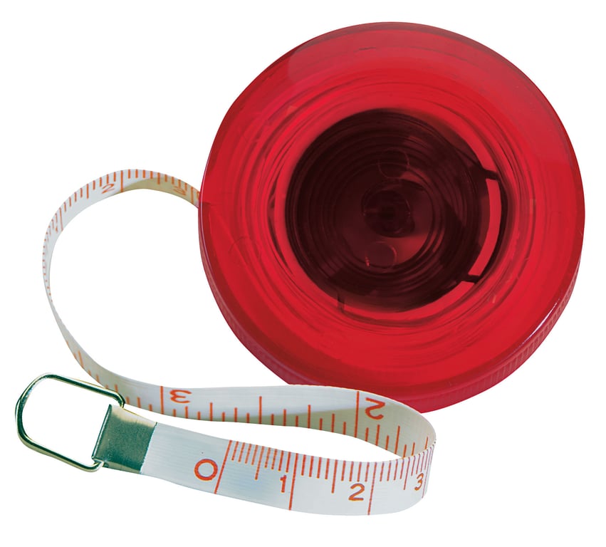 5' Mini Round Tape Measure with Inch and Metric Scale — view 39
