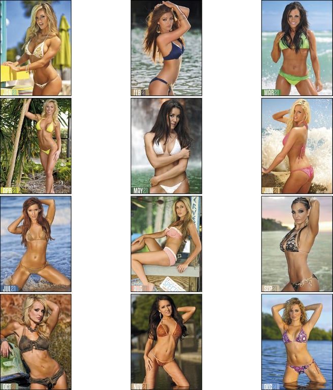 Triumph® Calendars Swimsuits Wall Calendar, 9 x 19 in. — view 7