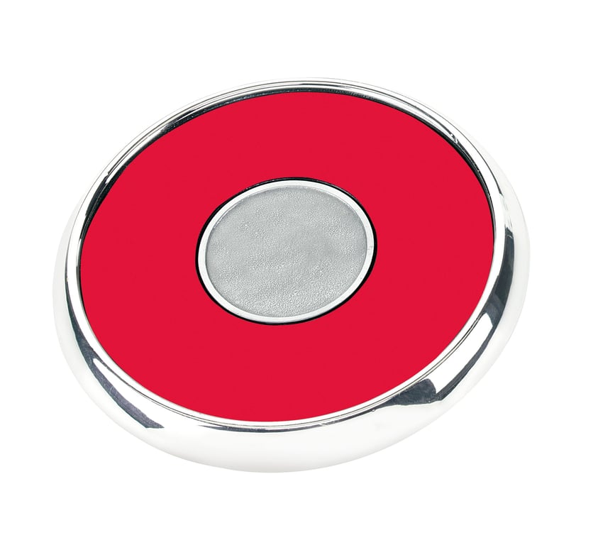 JAFFA® Round Zinc Coaster with Leather Face and Cork Back — view 33