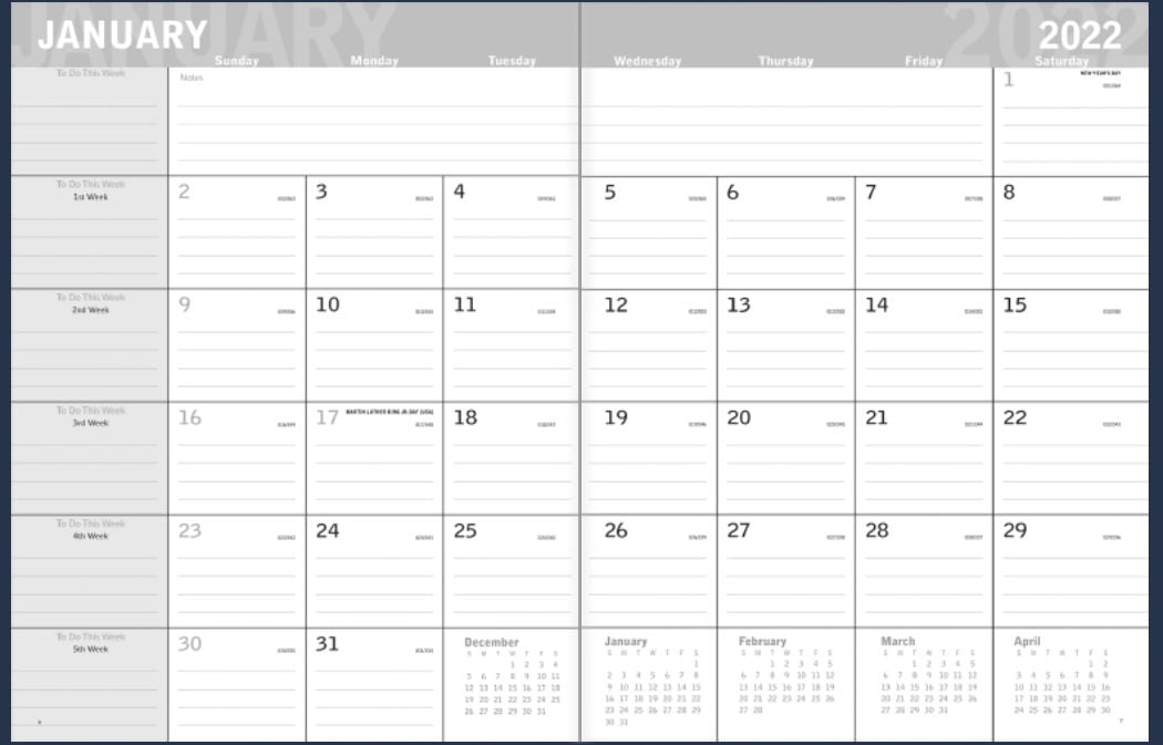 Triumph® Calendars Classic Monthly Planner — view 36