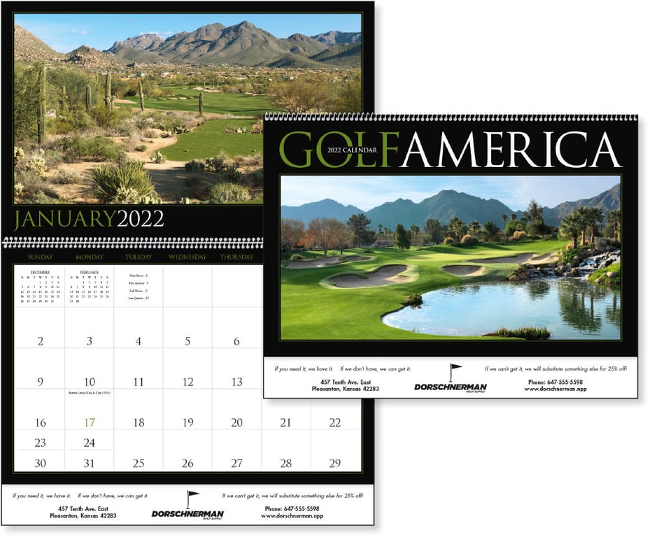 Triumph® Calendars Golf America Wall Calendar, 16 x 22 in. — view 11
