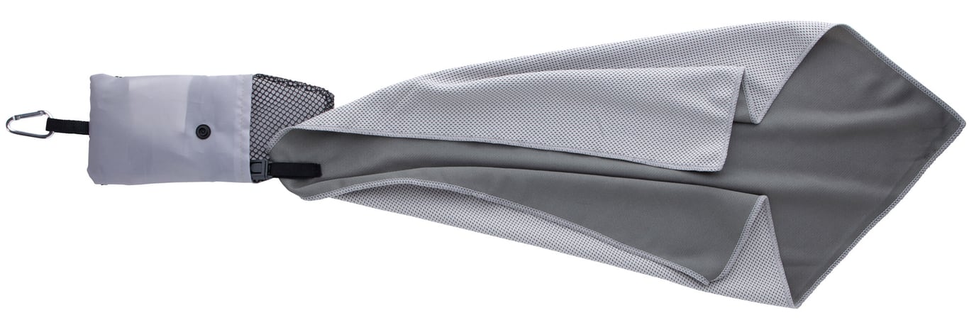 Good Value™ Cooling Towel in Mesh Pouch with Carabiner Clip — view 24