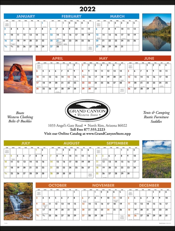 Triumph® Calendars Scenic Span-A-Year Calendar — view 3