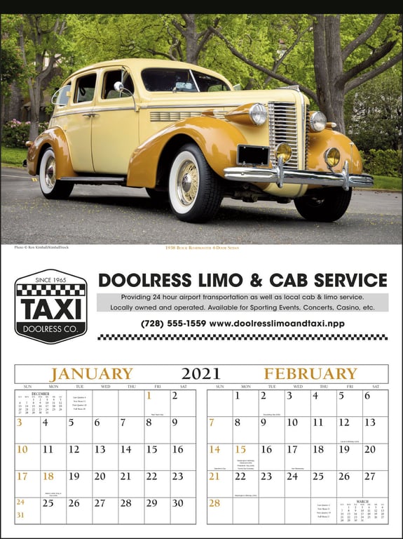 Triumph® Calendars Antique Cars Wall Calendar, 17 x 23 in. — view 4