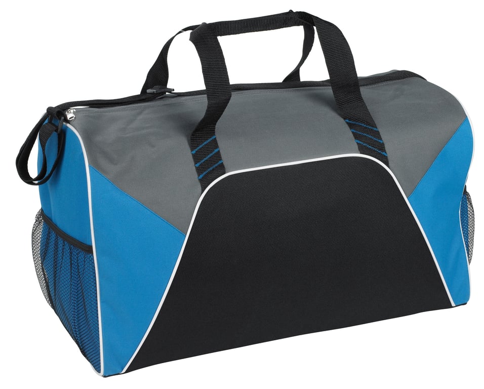 Color Panel Sport Duffel Bag with Mesh Side Pockets — view 11