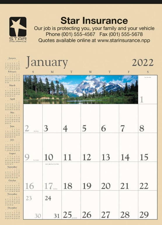 Triumph® Calendars Decorator Memo Wall Calendar, 18 x 25 in. — view 7