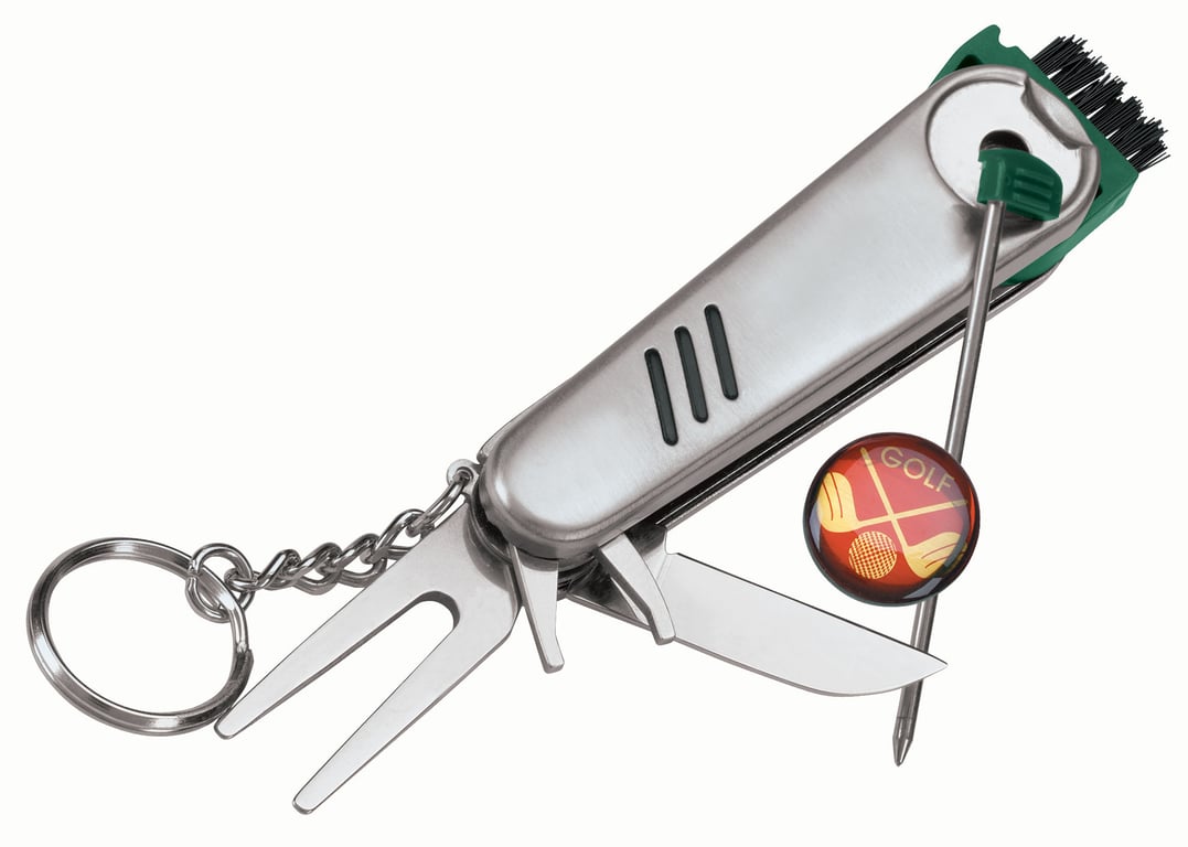 Good Value™ Golf Tool Keyholder, 6-in-1 Stainless Steel — view 4