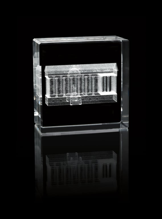 Universal Source® Rectangle Crystal Award — view 5