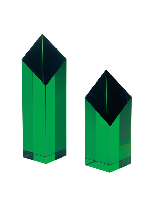 JAFFA® Spectra Pillar Crystal Award, 7-1/2" — view 3