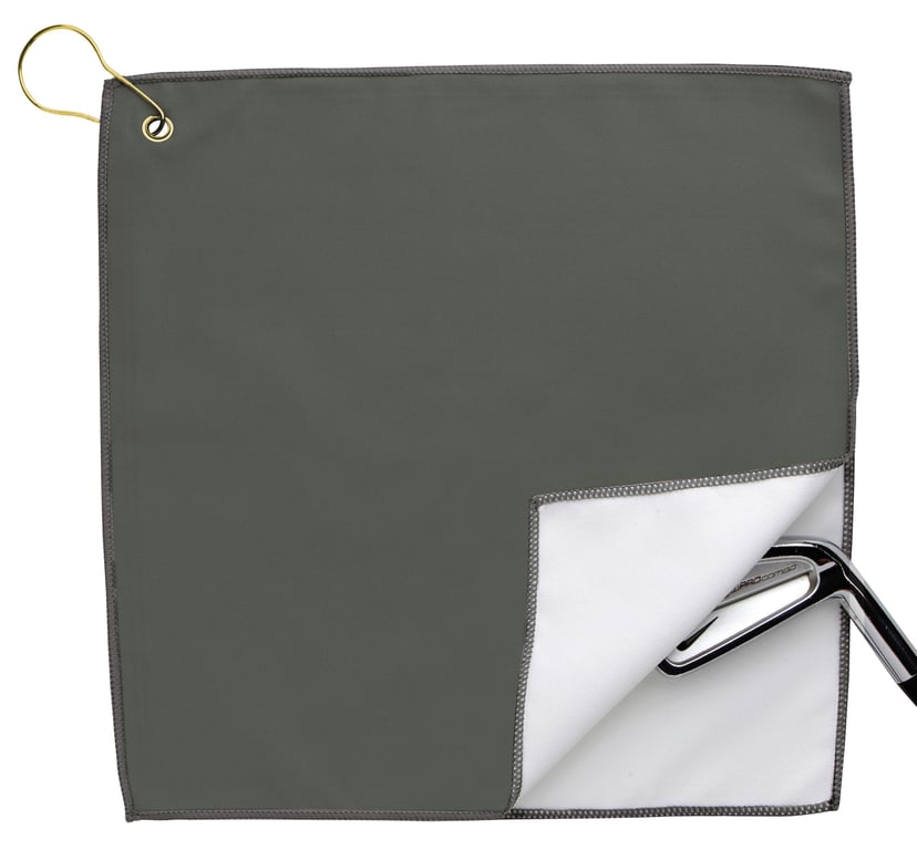 Good Value™ RPET Double Layer Golf Towel with Brass Grommet & Hook — view 22