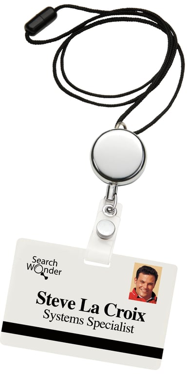 Dual Function Metal Badge Holder — view 6