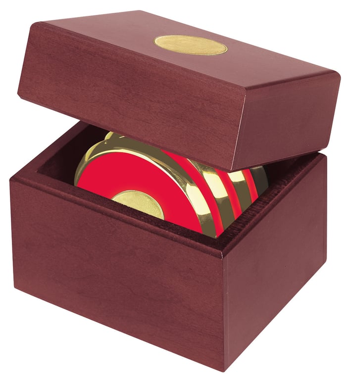 JAFFA® Four Coasters with Solid Cherry Chest — view 27