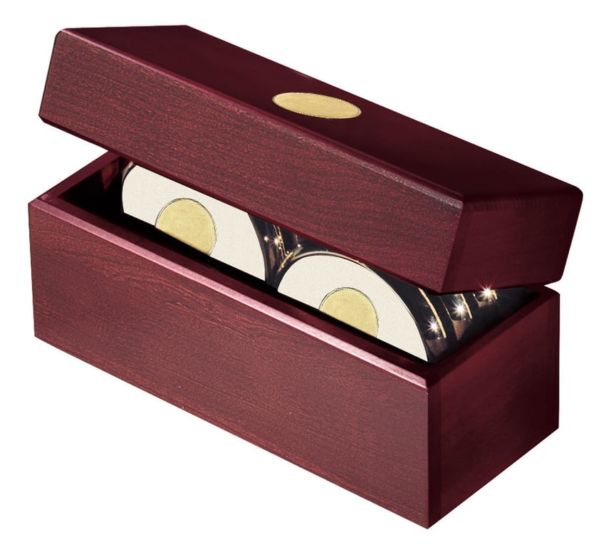 JAFFA® Six Coasters with Solid Cherry Chest — view 13