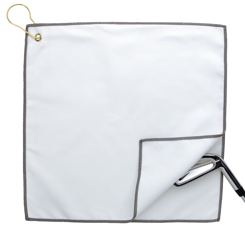 Good Value™ RPET Double Layer Golf Towel with Brass Grommet & Hook — view 29