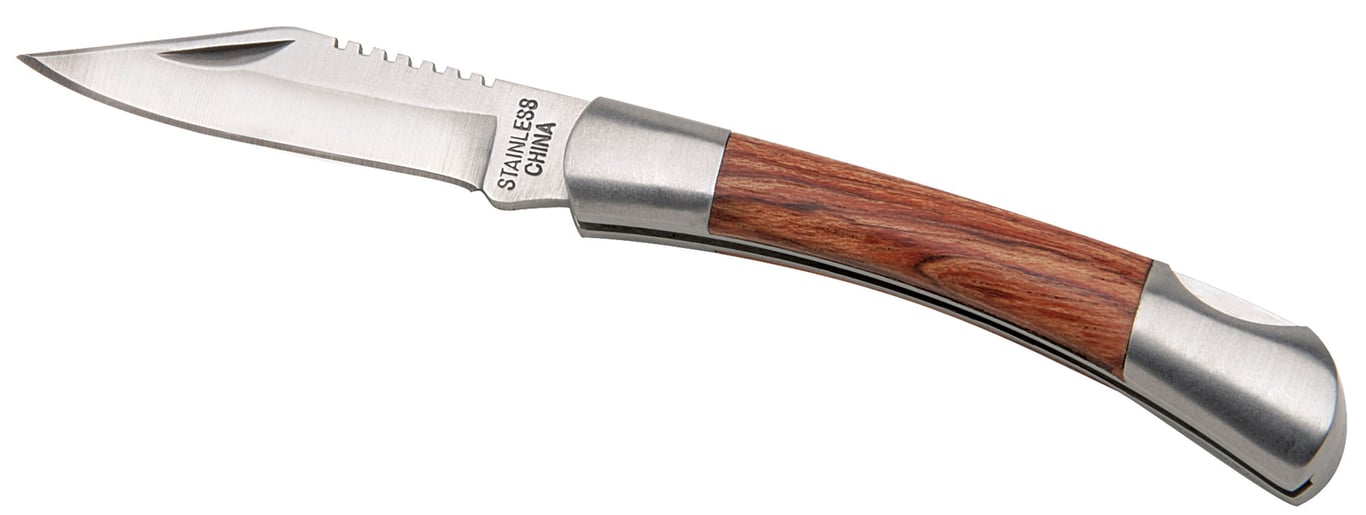 Good Value™ Small Rosewood Pocket Knife, Silver — view 8