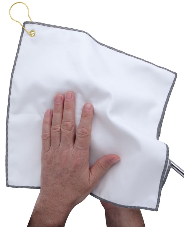 Good Value™ RPET Double Layer Golf Towel with Brass Grommet & Hook — view 30