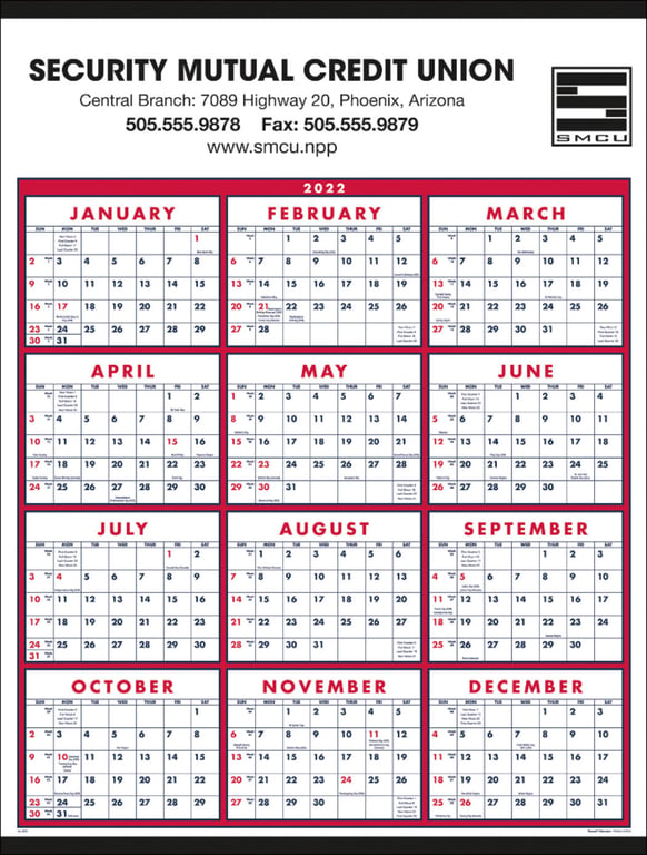 Triumph® Calendars Span-A-Year Calendar, 22 x 29 In. — view 3