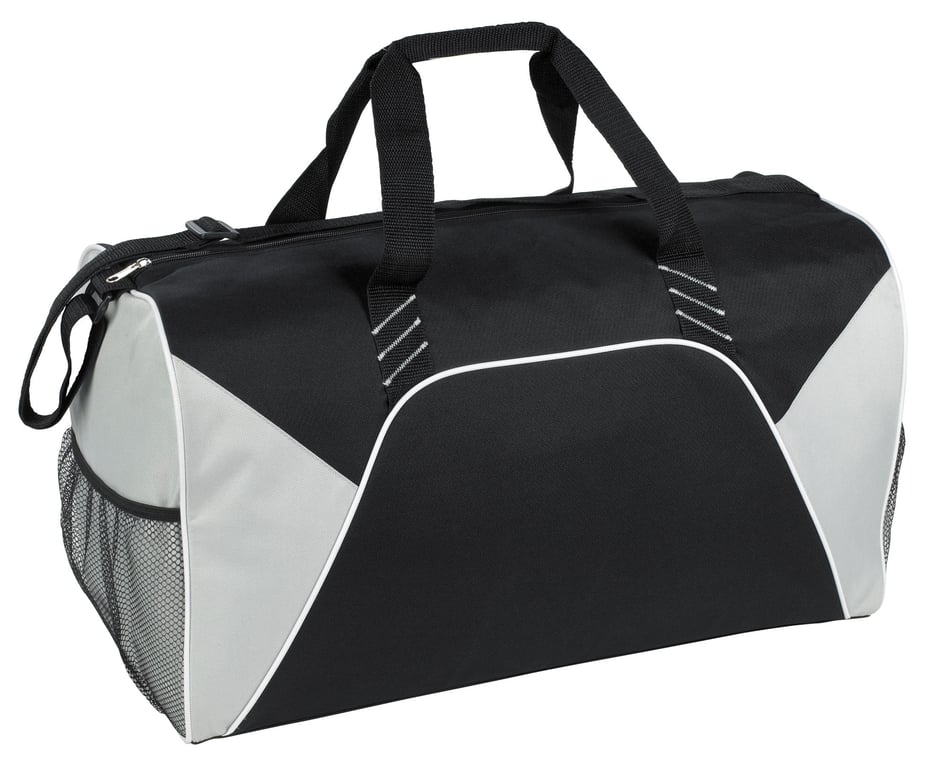 Color Panel Sport Duffel Bag with Mesh Side Pockets — view 10
