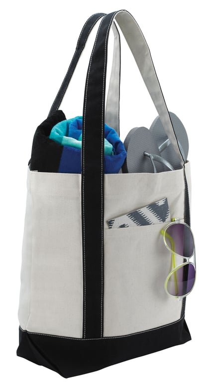 Good Value™ Marina Cotton Canvas Tote with Snap Closure — view 9