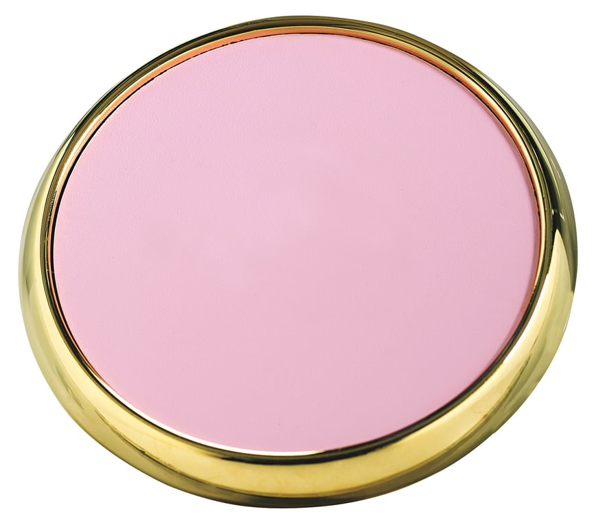 JAFFA® Leather Coaster with Metal Base — view 21