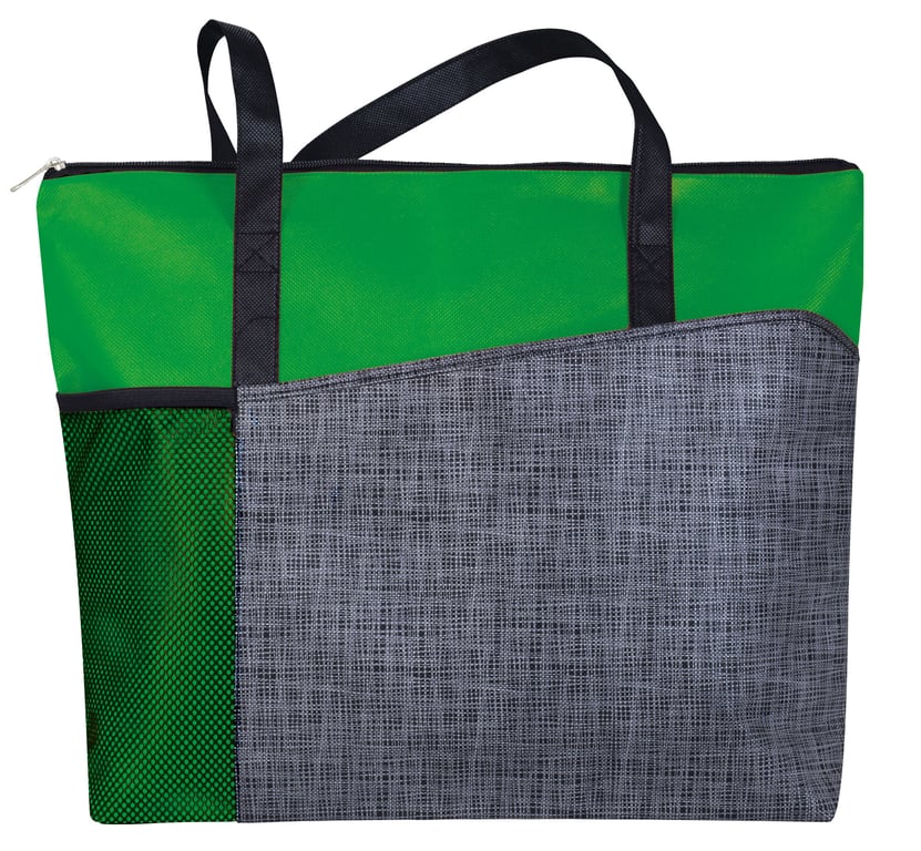 Good Value™ Select Pattern Non-Woven Tote with Zippered Main Compartment — view 14