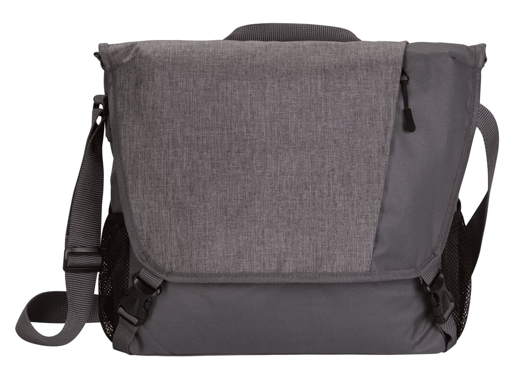 Tuck Messenger Bag with Fold-Over Buckle Top — view 9