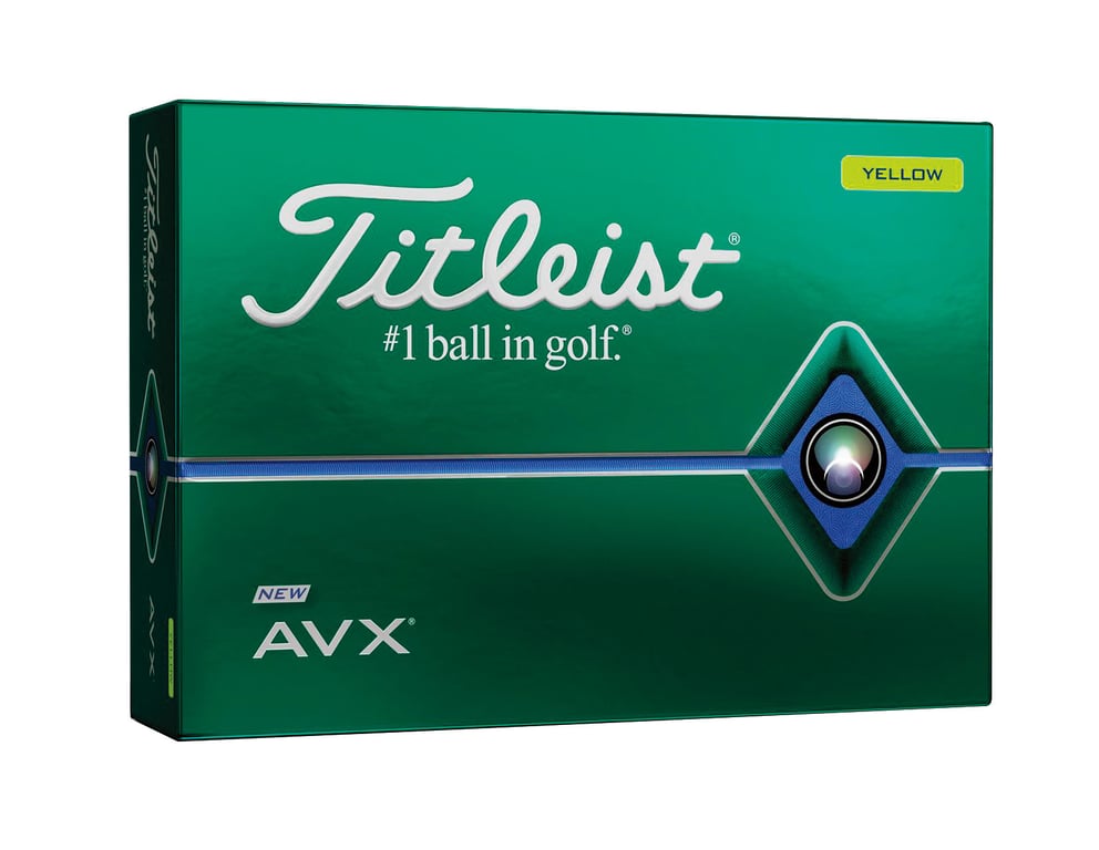 Titleist® AVX® Yellow Golf Ball, 3-Piece Urethane — view 6