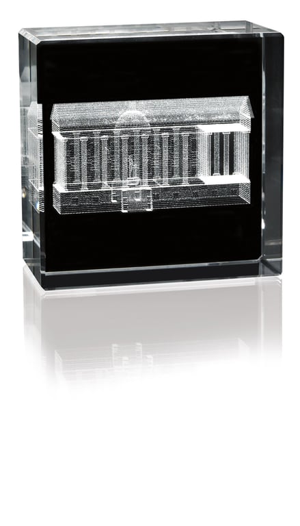 Universal Source® Rectangle Crystal Award — view 4