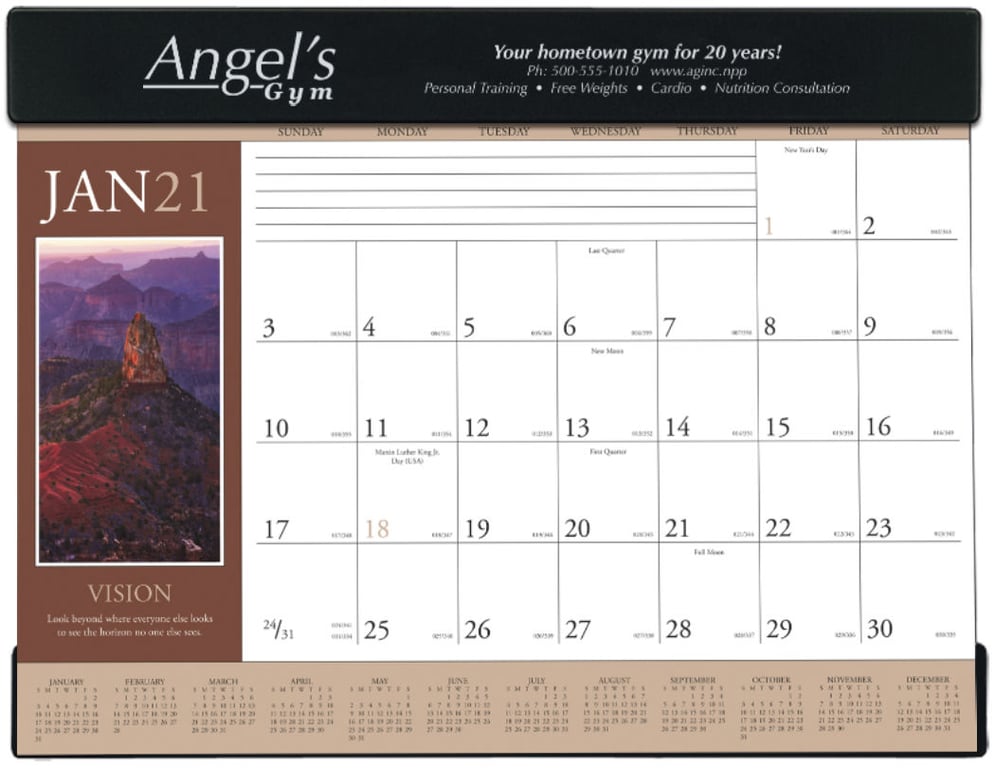 Triumph® Calendars Motivations Desk Pad — view 12