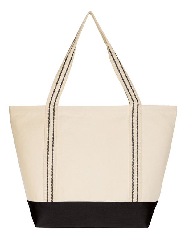 Good Value™ Cotton Travel Tote with Striped Handles — view 15
