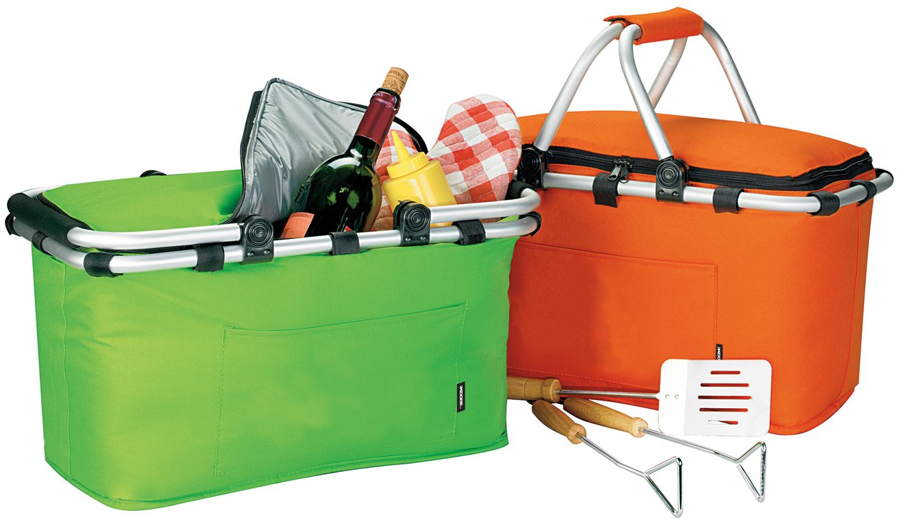 Koozie® Picnic Basket with Insulated PEVA-Lined Compartment — view 8