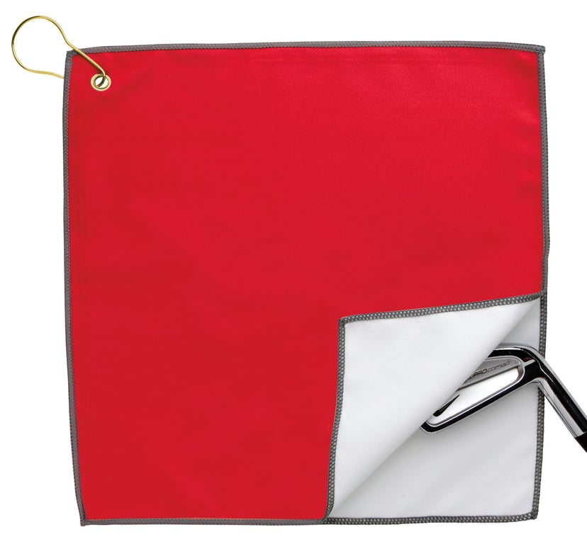 Good Value™ RPET Double Layer Golf Towel with Brass Grommet & Hook — view 24