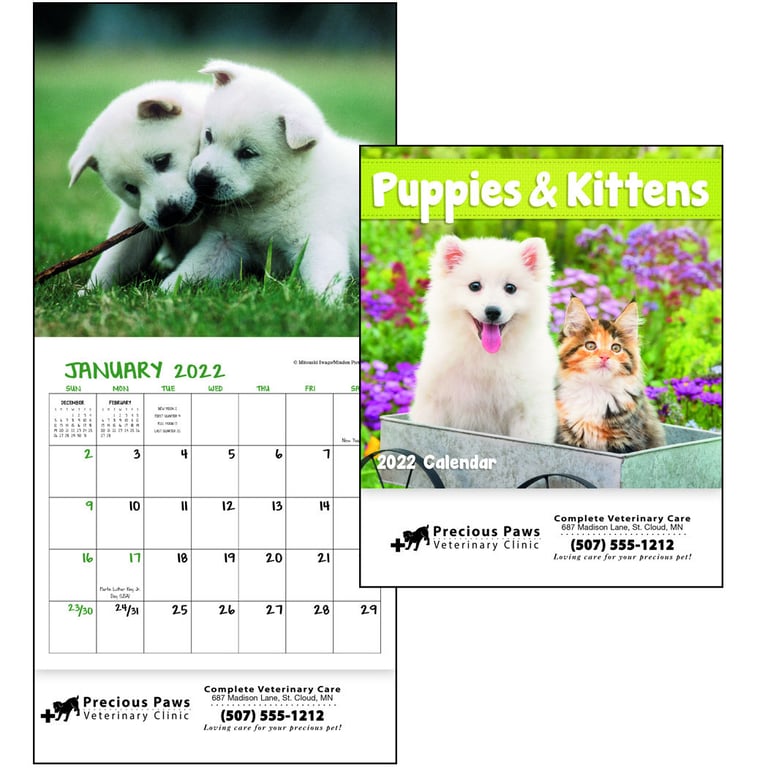 Good Value™ Puppies & Kittens Mini Calendar — view 10