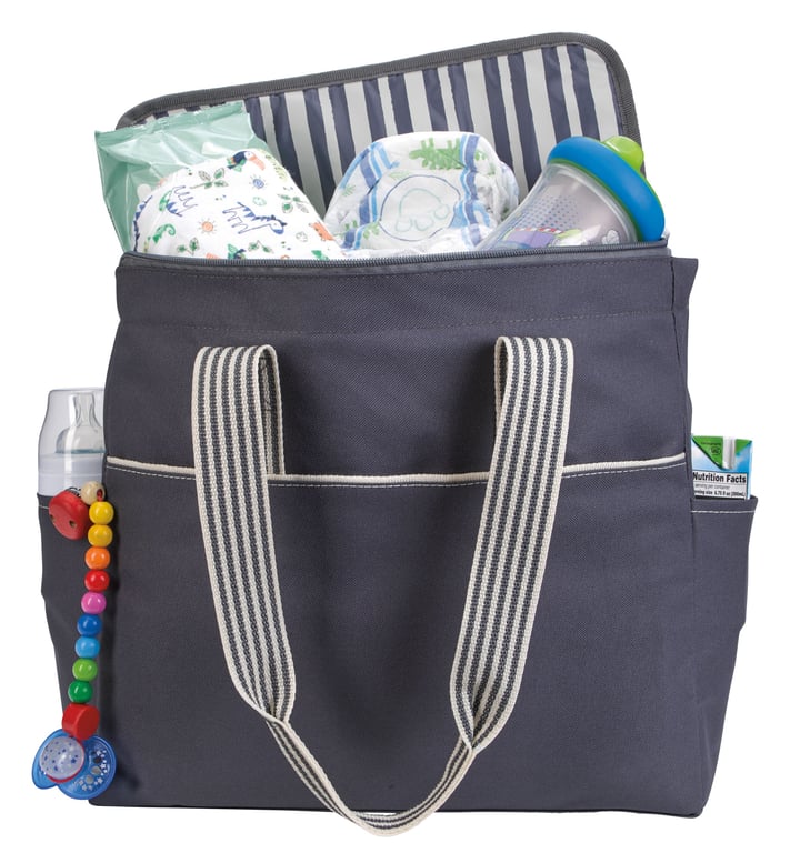 Atchison® Stripe Diaper Tote-Pack with Changing Pad — view 22