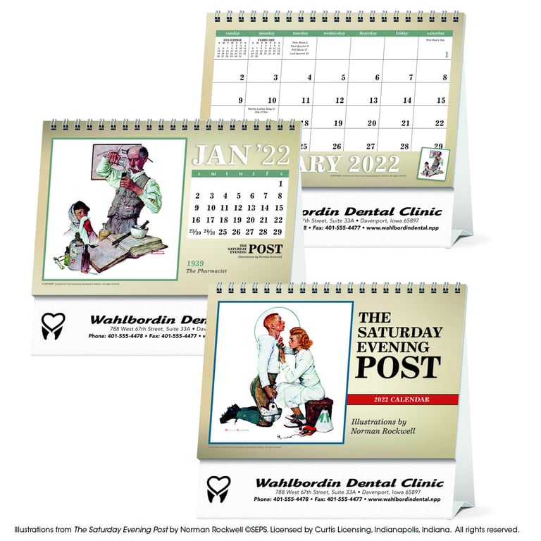 Triumph® Calendars The Saturday Evening Post Large Desk Calendar — view 9