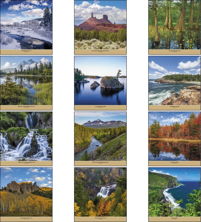 Triumph® Calendars Beautiful America Wall Calendar, 12 x 25 in. — view 12